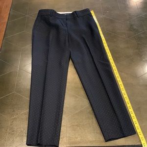 Ann Taylor black slacks with silver dots Size 2 w/ 34” L